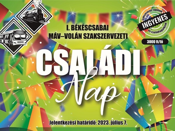 Szakszervezeti családi nap Békéscsabán